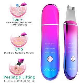 Ultrasonic pore cleaning instrument