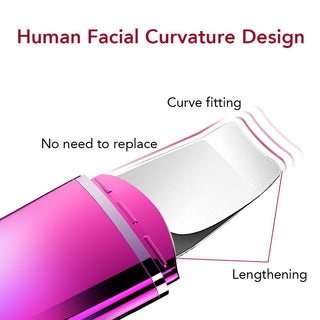 Ultrasonic pore cleaning instrument